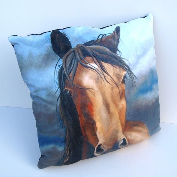 wild horse cushion