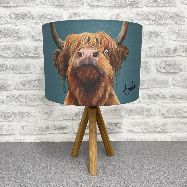 Highland cow lampshade